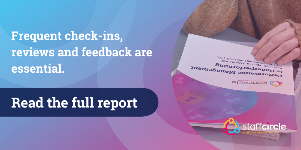 Report promotion: frequent check-ins, reviews and feedback are essential